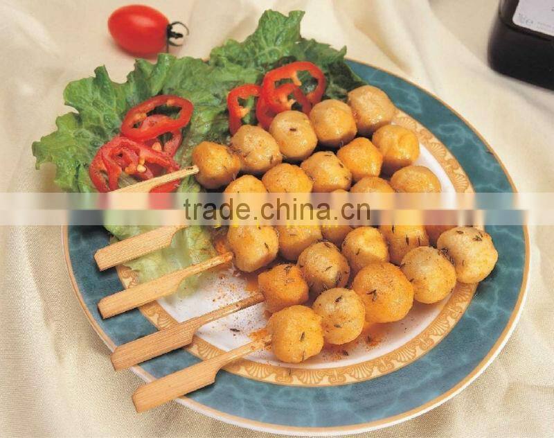 18cm disposable bamboo flat skewer for BBQ