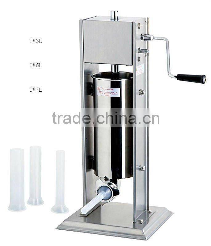 Stainless steel hand vacuum sausage filler for home 3L 5L,