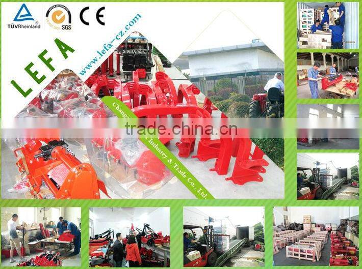 palm tree branch and trunk wood chipper