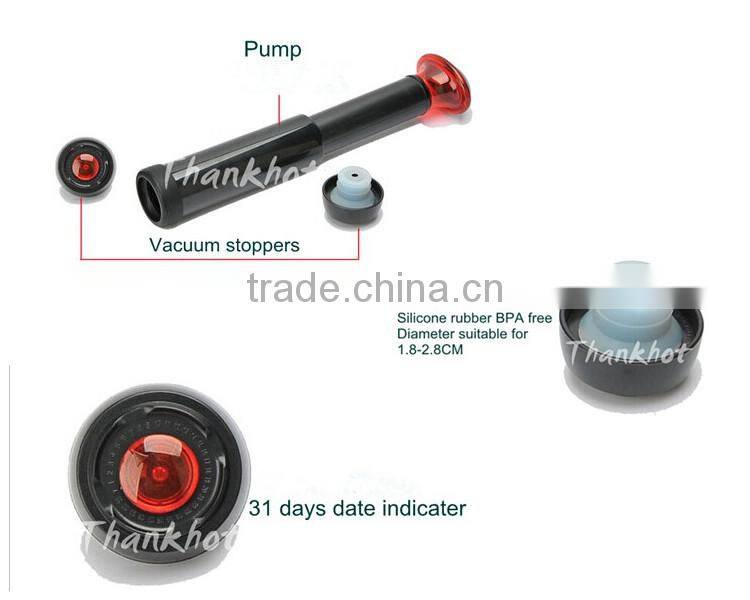 pumpable vacuum stopper bouchon useful burgundy