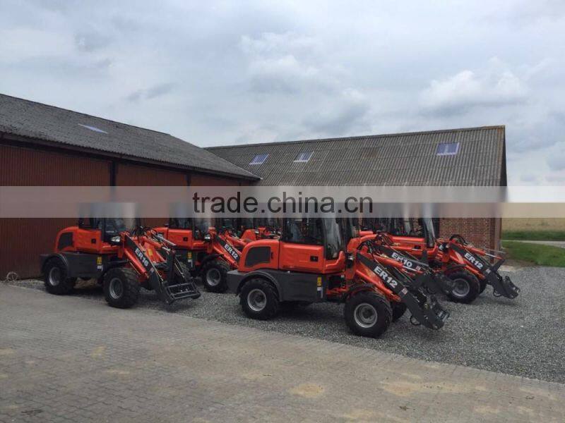 Cheap price Everun compact wheel loader ER12 with snow bucket