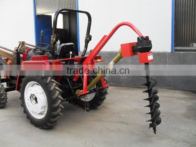 Tractor 3 point hitch Post hole digger with different size augers