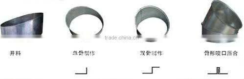 Vertical round duct elbow makinging machine