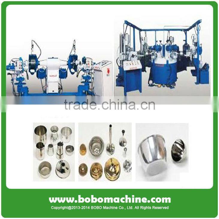 Double station inox cookware buffing machine