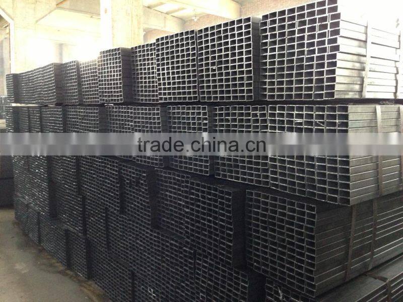 low carbon welded hot rolled square rectangular ERW steel pipe & tube