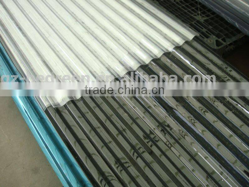china clear PC corrugated plastic roofing sheets for wholesale