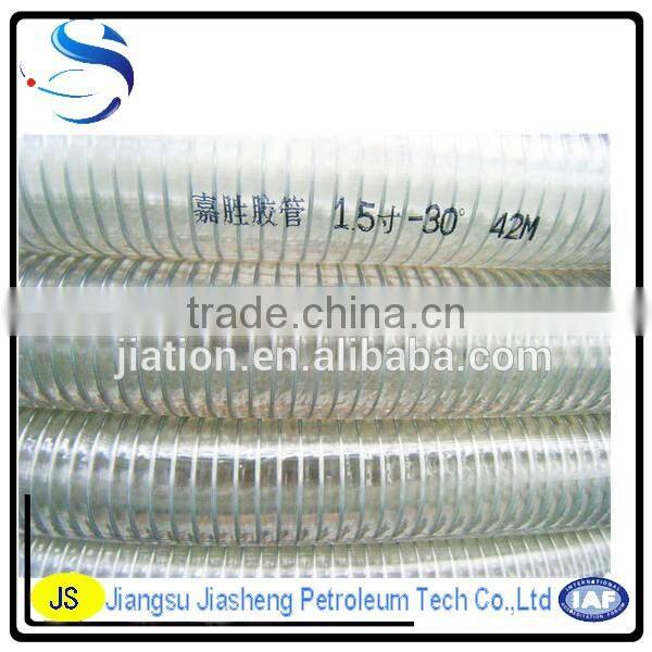 Manufacturer transparent Reinforced Fuel PVC steel wire Pipe/Tube/pvc hose