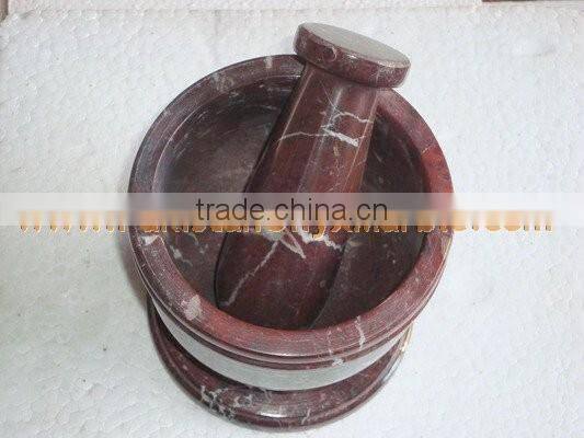 MARBLE MORTAR AND PESTLE HANDICRAFTS