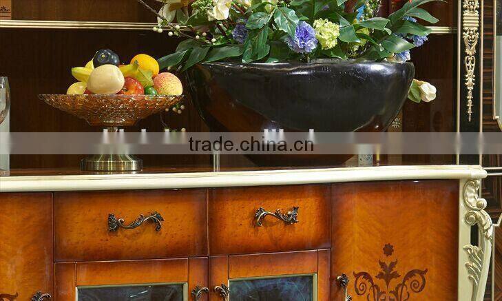 High End Wooden Kitchen Cabinet, Dining Room Furniture Side Cabinet, Parquet Pattern Kitchen Cupboard (BF01-ML024)