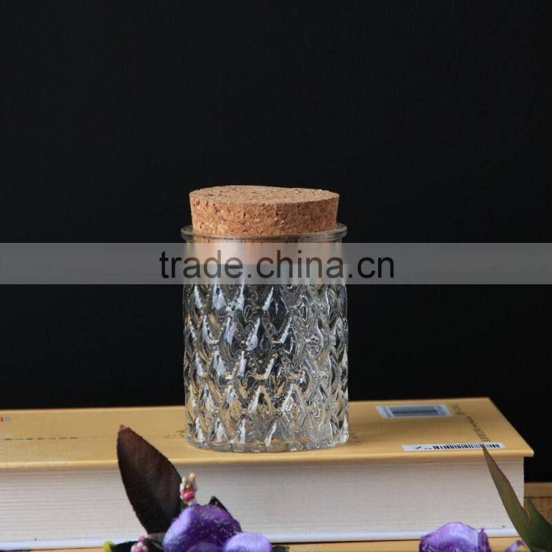Customized design 295.1ml Best products glass cork stoppers for jars from alibaba premium market