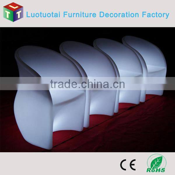 rechargeable 16 color change illuminated led bar chair