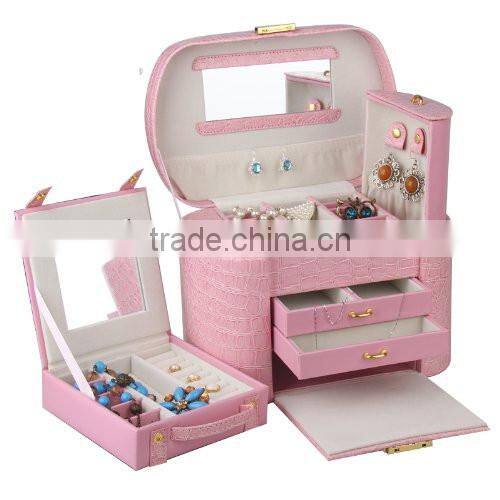 New Products!STORE MORE Red Leather Jewelry Box ,Box for Jewelry