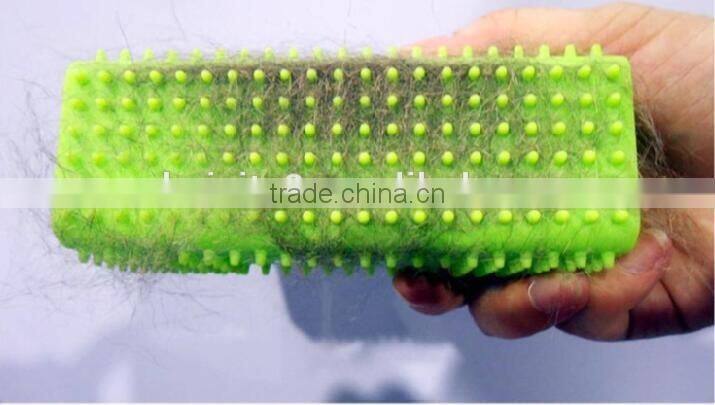 CY064 Pet Comb Mucous Wool Implement Silicone Brush Cat and Dog Fur Cleaner Pets Hair Comb