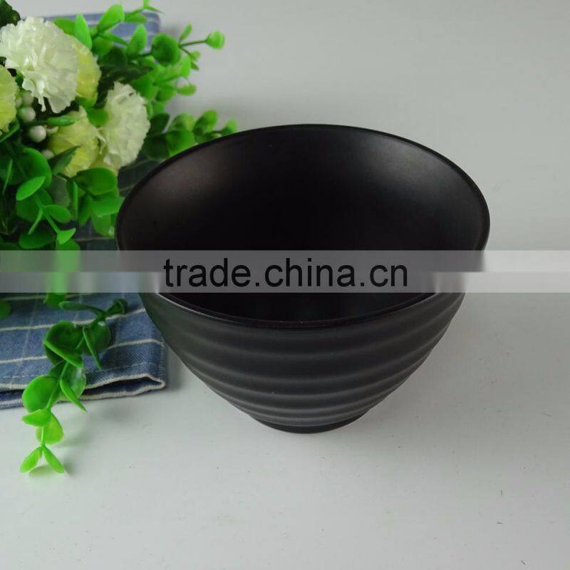 Stocked Cheap Black Ceramic Glazed Soup Bowl For Sale, Big quantity in stock with cheap price