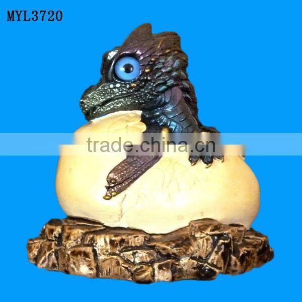 Resin hatching from egg baby dragon statuette