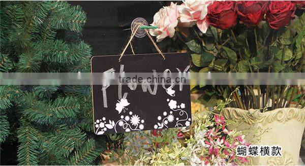 Decorative Wooden Message Boards Double Side Wooden Memo Blackboard Writing Board Coffee Shop Message Board 21 * 30 cm