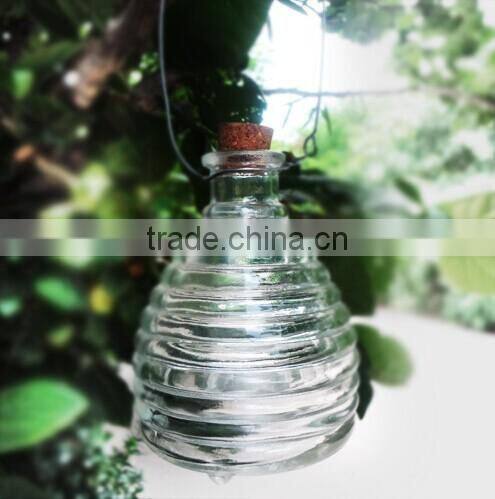 colored glass wasp trap hanging glass bee catcher / glassware
