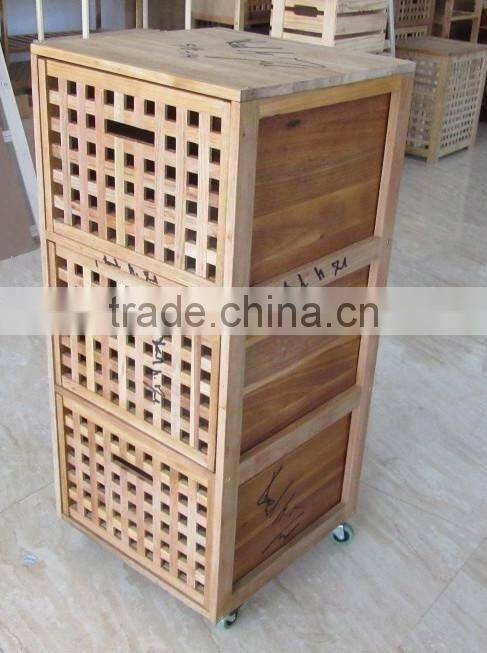 Wholesale 3-tires wooden shoe rack