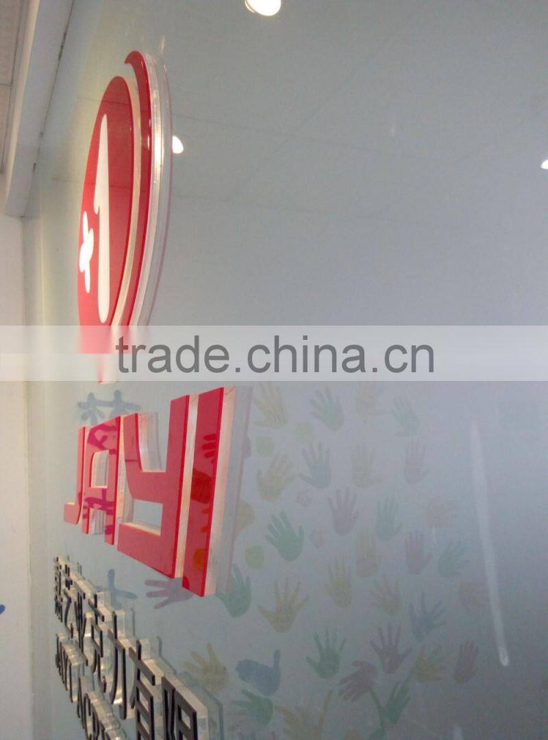 Custom LED clear embossing storefront acrylic lucite alphabet letter signs for company