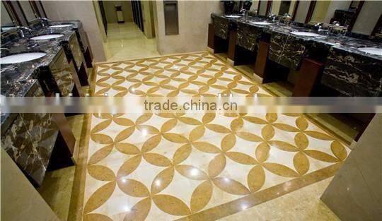 Luxury Gloss Polished Surface Imperial Gold Natural Marble Big Slab and Tile for Flooring BF12-04064a