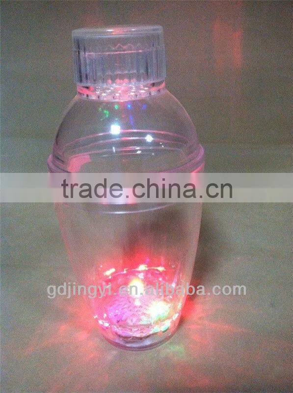 plastic Acrylic led flashing Cocktail shaker