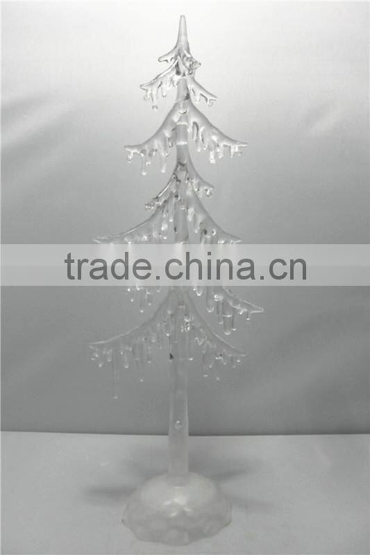 Acrylic ice Christmas tree with LED Light