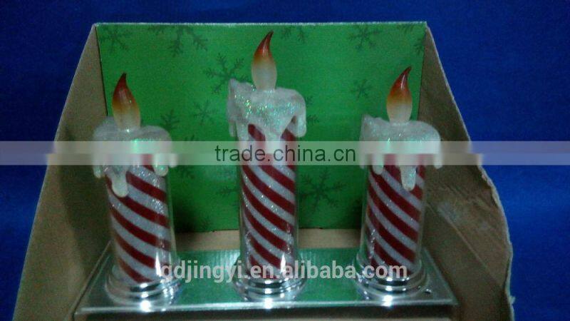 LED Light Acrylic colorful candle table decoration for 2015