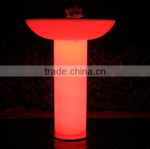 fashionable led bar furniture, led coffee table, club wine table