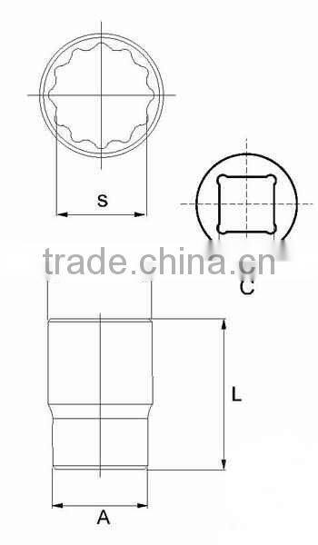 1/2DR Muifa Socket Deep Socket