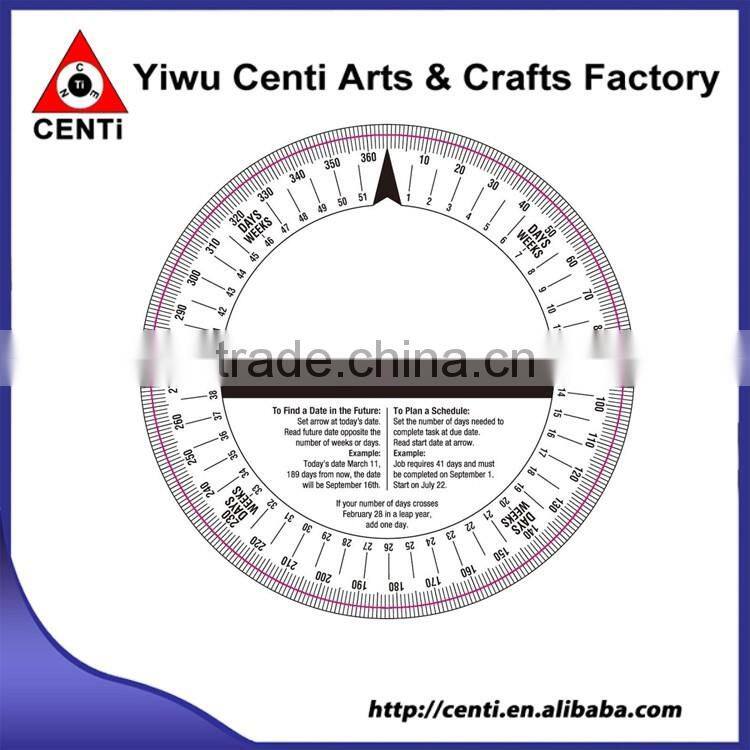 Customized 4 Color Printing Perpetual Calendar & Scheduling Wheel Calculator
