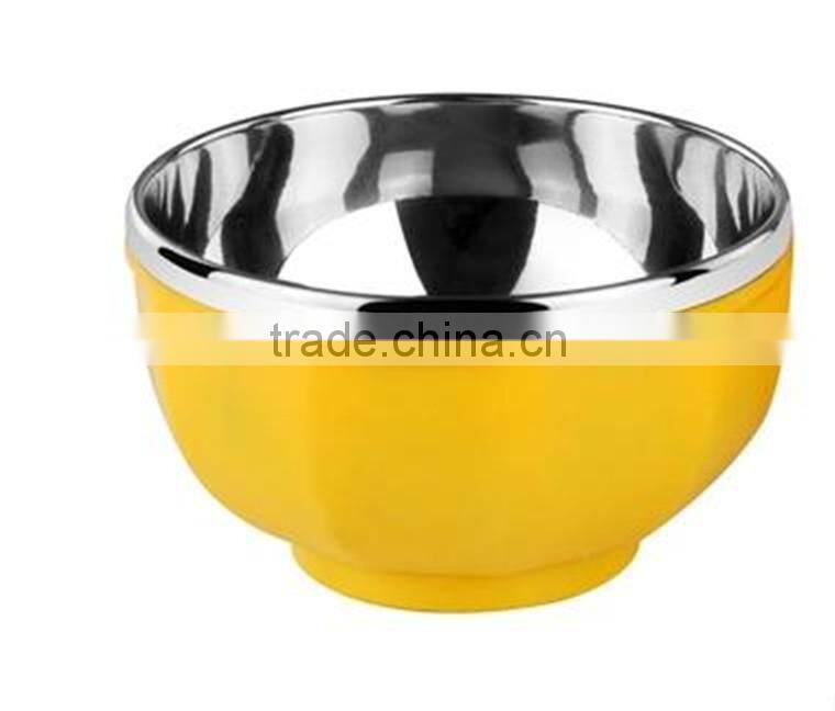 Hot selling stainless steel mixing bowl set / salad bowl set / metal fruit bowl