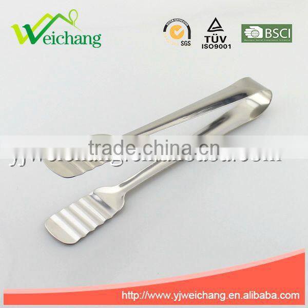 WCV67 premium whole Stainless Steel Food Tong serve tong with long handle