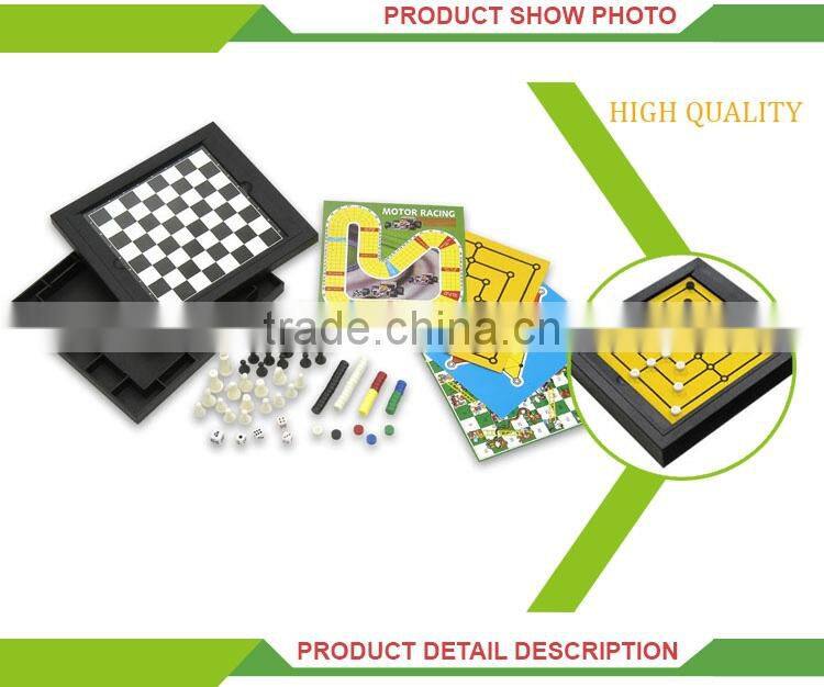 wholesale 10 in 1 plastic play magnetic chess board game