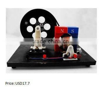 Hand AC and DC generator teaching apparatus