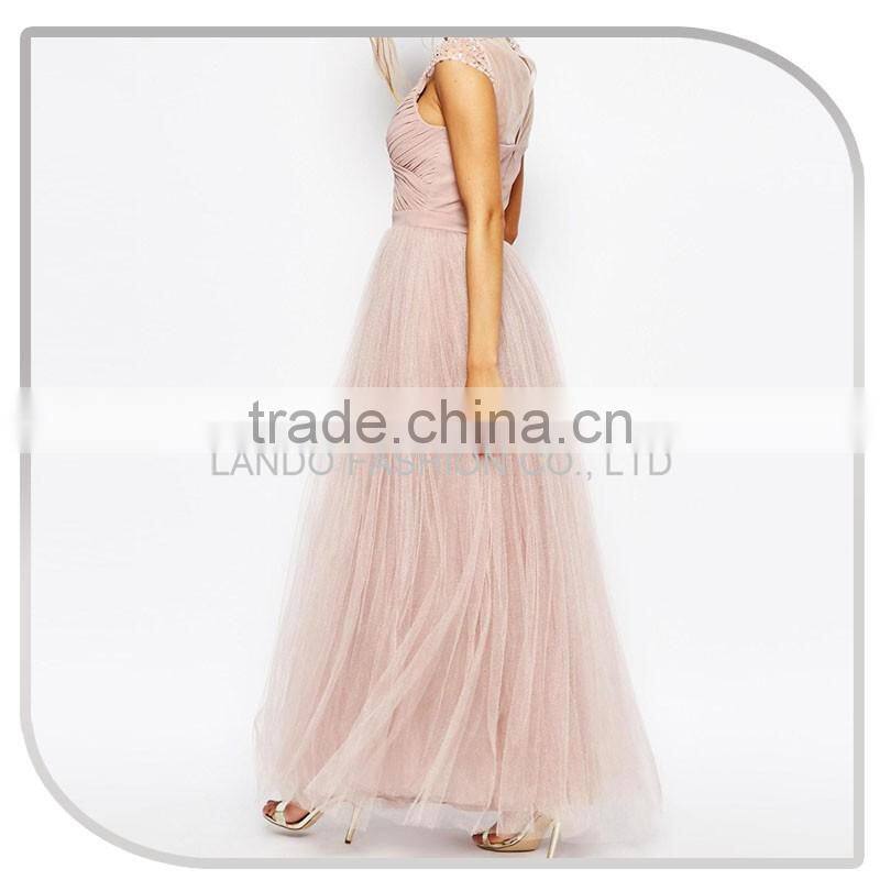 New fashion model wedding dress bridal gown 2016 mermaid wedding dress with crystal bead in neckline