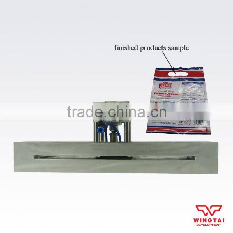 Pneumatic Portable Hole Punch machine For Plastic Bag Small Straight Hole