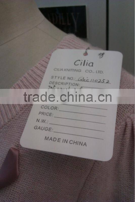 lady sweater fashion design wool garment cardigan long with silk