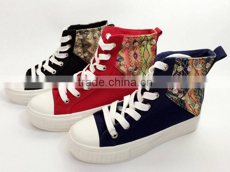 GZY Wholesale Fashion new model Women Canvas out of stock shoes