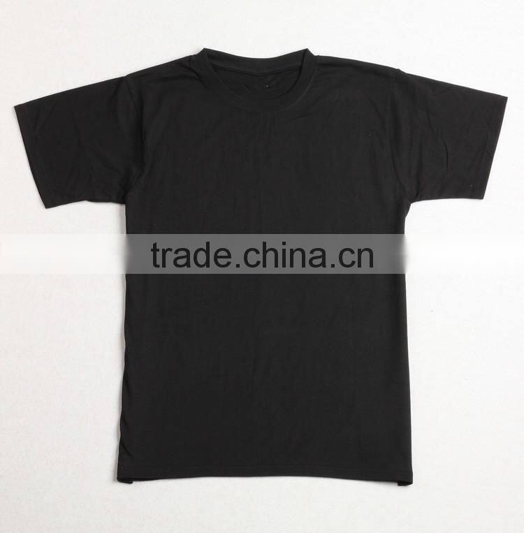180g 100% cotton tubular t-shirt, high quality solid color t-shirt custom logo printing