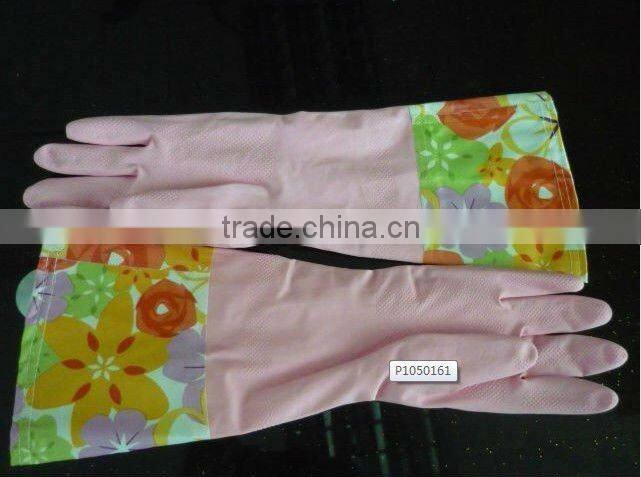 Hot sale CE long sleeve rubber gloves factory direct sale