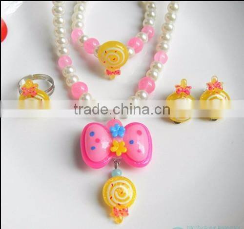 cute carton beads little girl necklace DIY beads children jewelry customized candy bead children necklace kids accessories