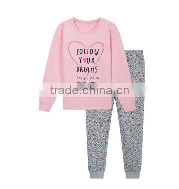 customized lovely children's pajamas air layer fabric 100%cotton printing wholesale cheap good quality children's pajamas