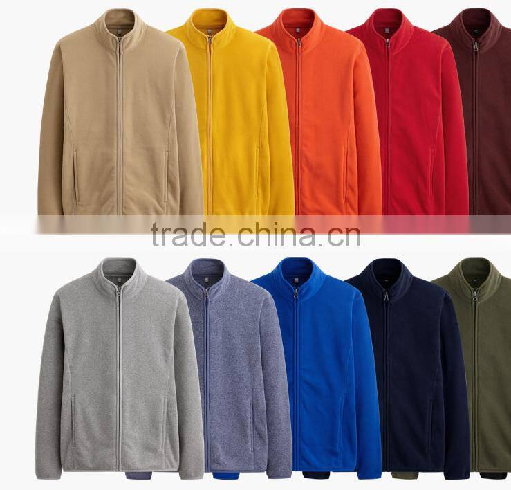 Men's Full zip Jacket Active windproof Men custom Polar fleece jacket wholesale fleece jacket