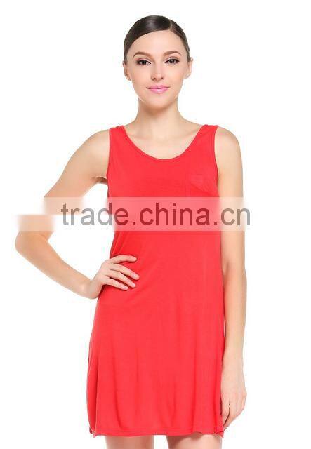 2017 Cheapsale China Supplier Blank T-Shirt Loose Solid Color Summer Casual Women Dress
