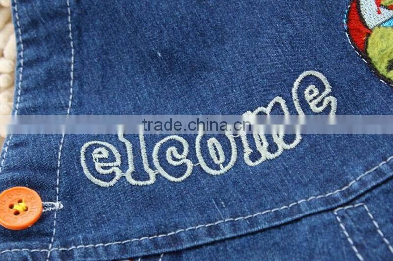 Little Kids Fashion Baby Pants Children Denim Short Overalls Kids Strap Jeans Pants