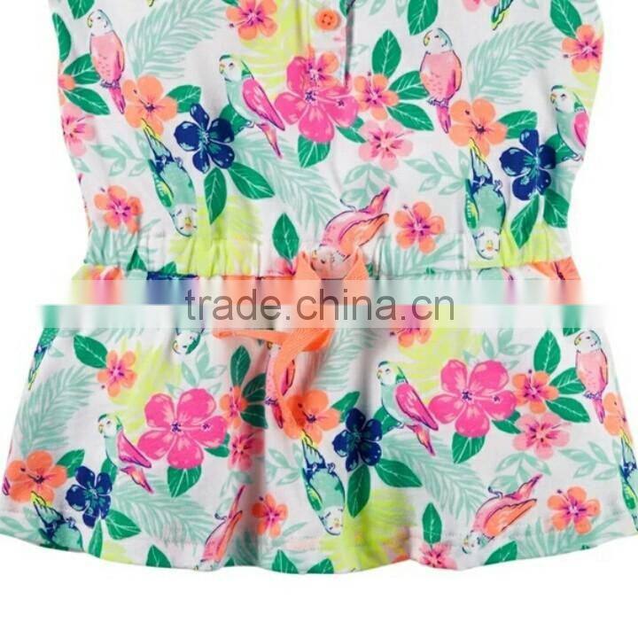 Baby Girls Dresses Colorful flower ruffles Kids Clothes