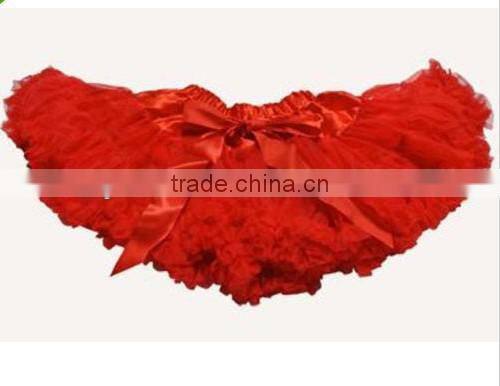 Factory wholesale baby girls chevron printed with chiffon ruffle skirt chevron baby skirt,hot pink pettiskirt