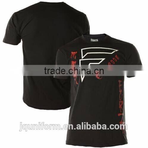 Manufacturer Custom Logo Print Black T Shirt Jersey style t shirt Men / Custom style t shirt