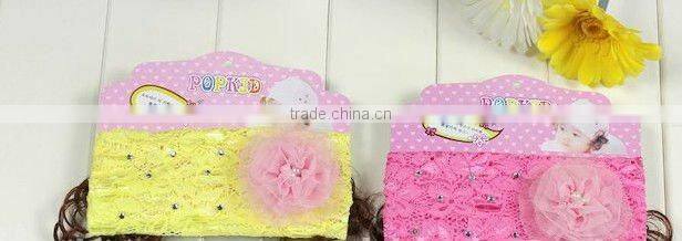 Baby Hair Band Infant Head wrap Feather Flower Headband