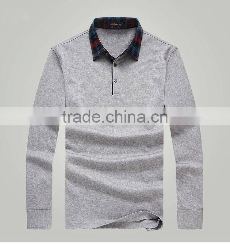 2015 custom high quality long sleeve polo shirt LP3